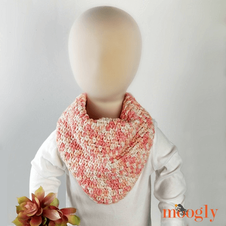 Bandana Scarf Bib Crochet Pattern by Moogly