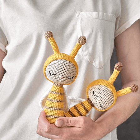 Bee Rattle Crochet Pattern by Raula Toys