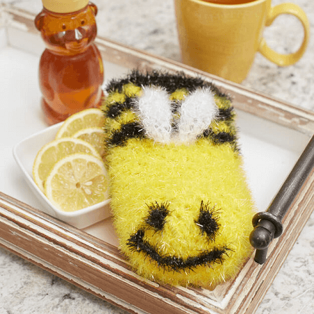 Bee Scrubby Crochet Pattern by Yarnspirations