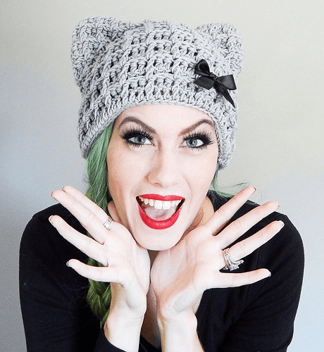 Cat Beanie Crochet Pattern by By Frenchie