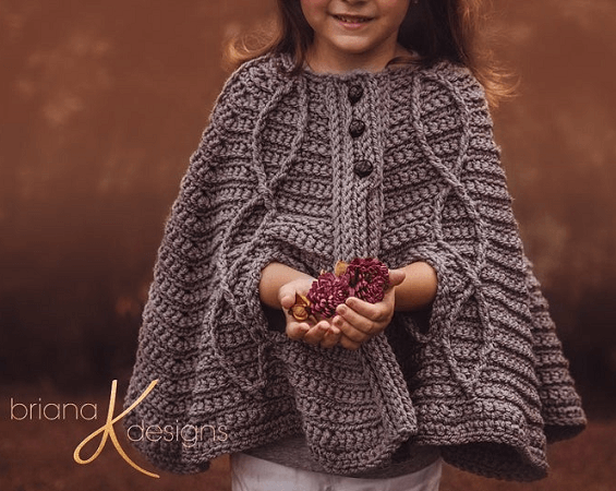 Children's Infinity Cape Crochet Pattern by Briana K Designs