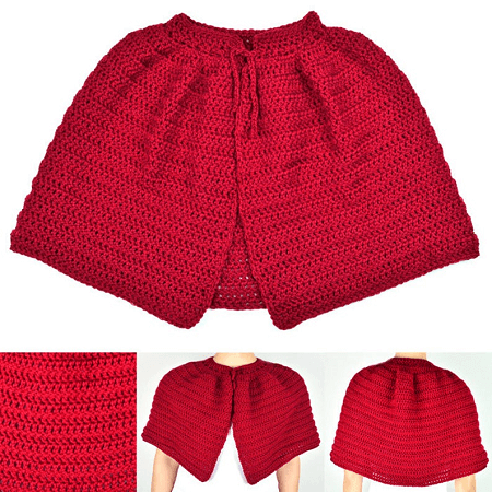 Classic Capelet Crochet Pattern by Crochet Spot Patterns