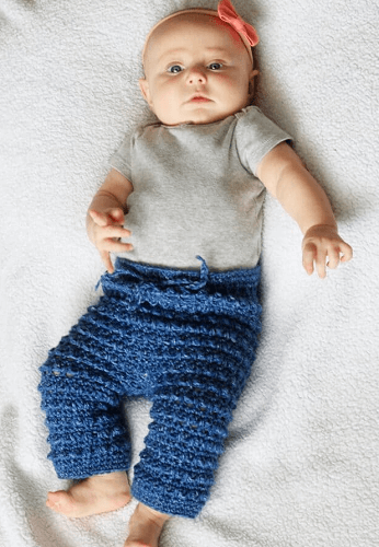 Baby Free Crochet Pants Pattern by Two Brothers Blankets