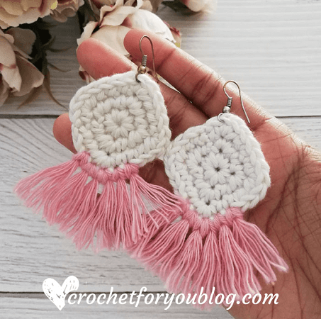 Crochet Boho Style Earrings Pattern by Crochet For You