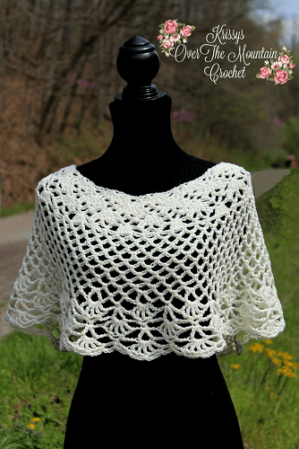 Crochet Capelet Ponchette Pattern by Patterns By Krissy