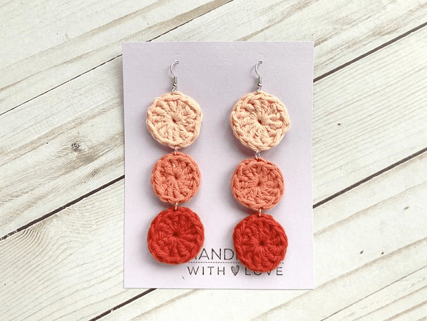 Crochet Earring Pattern by Kabloom Studios