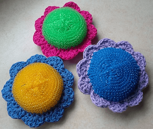 Crochet Dish Scrubbers ⋆ Dream a Little Bigger