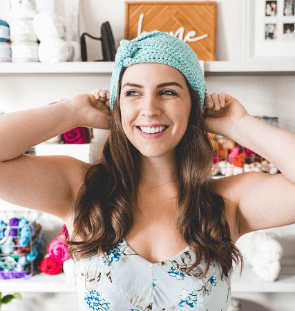 Crochet Knot Beanie Hat Pattern by Sewrella