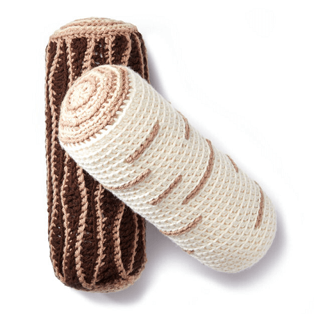 Crochet Timber Pillows Pattern by Yarnspirations