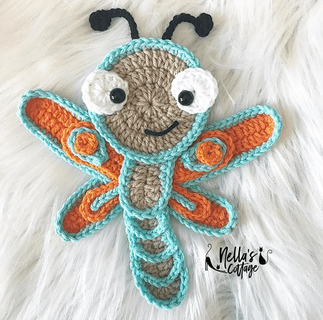 Dragonfly Crochet Pattern by Nella's Cottage