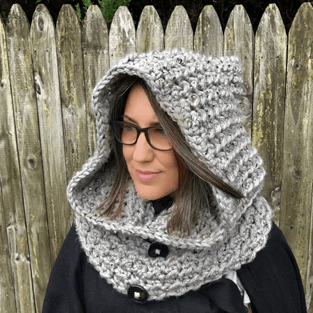 Dusk Hooded Cowl Crochet Pattern by Knit And Crochet Ever After