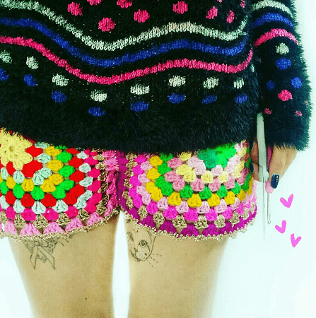 Granny Square Crochet Shorts Pattern by Set Free My Gypsy Soul