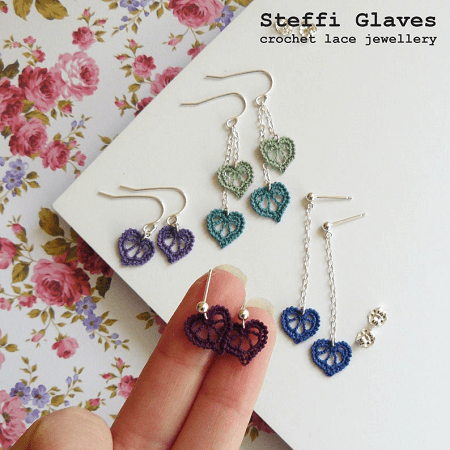 Heart Earring Crochet Pattern Steffi Glaves