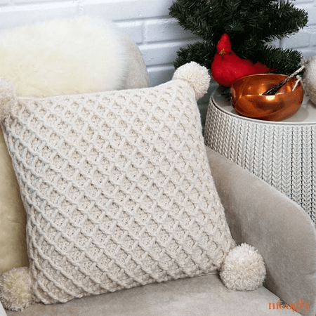 Hygge Diamond Pillow Crochet Pattern by Moogly