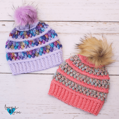 Jelly Beanie Free Crochet Pattern by Loops And Love Crochet