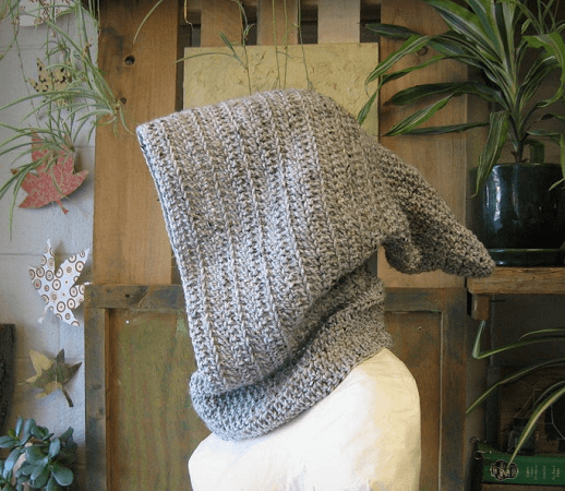 Medieval Archer Hooded Cowl Crochet Pattern by The Mystic Wood