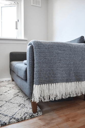 Moon Shadow Crochet Blanket Pattern by Only As Brave