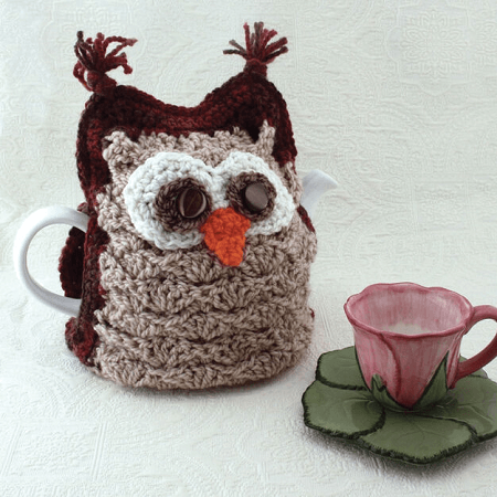 Owl Tea Cozy Crochet Pattern by Yarnspirations