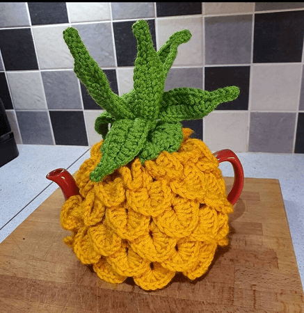 Pineapple Tea Cozy Crochet Pattern by Anzis Wood