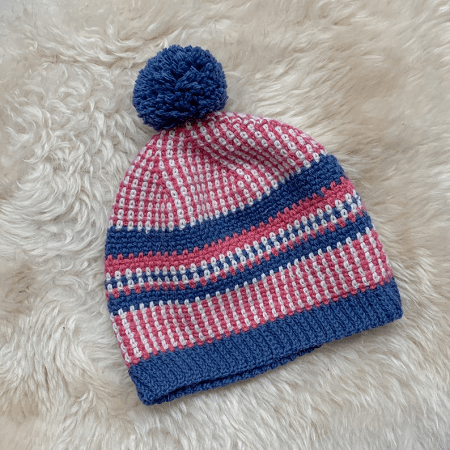 Scandi Stashbusting Crochet Beanie Pattern by Dora Does