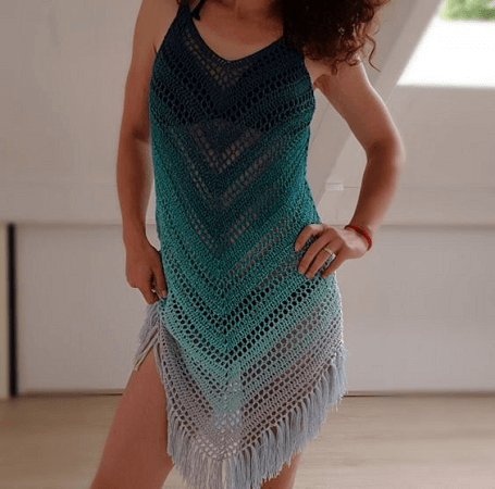 Sea Breeze Cover Up Crochet Pattern by By Katerina