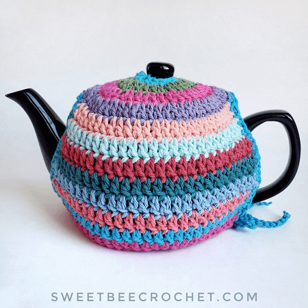 Simply Sweet Teapot Cozy Crochet Pattern by Sweet Bee Crochet