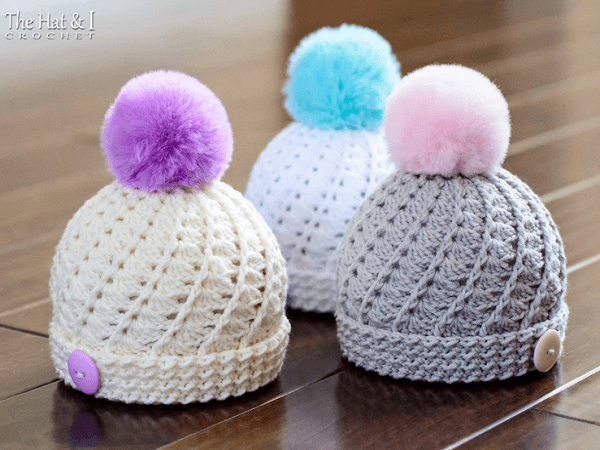 Soft Serve Beanie Crochet Pattern by The Hat And I