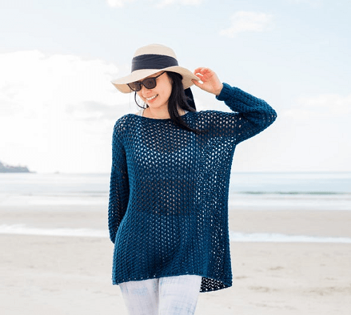 Tide Knot Crochet Beach Cover Up Pattern by For The Frills Store