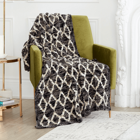 Trellis Crochet Blanket Pattern by Yarnspirations
