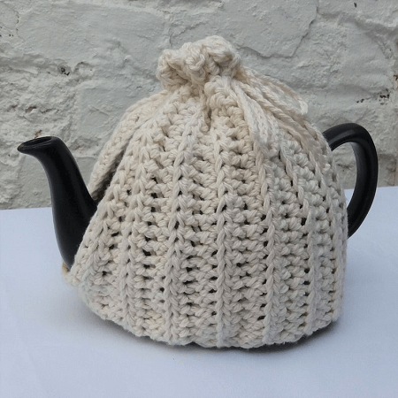 Two Strand Tea Cosy Crochet Pattern by Clare Blowers Crochet
