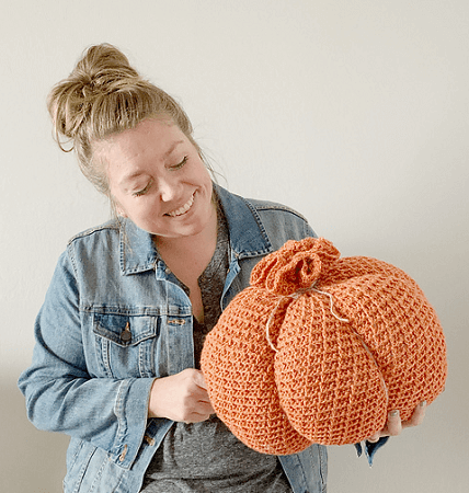 Wavel Crochet Pumpkin Pattern Free by Meghan Makes Do