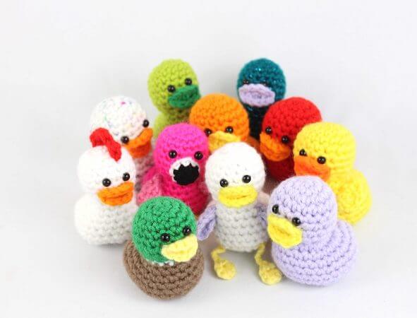 20 Minute Free Crochet Duck Pattern by Stringy Ding Ding