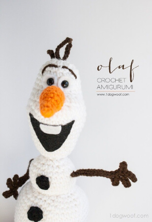 Crochet Olaf from Frozen Amigurumi Pattern by ChiWei