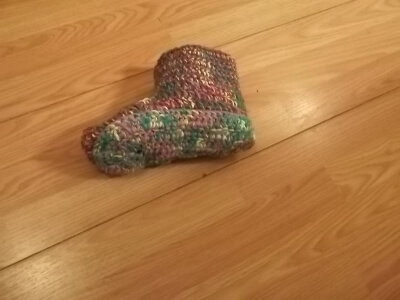Mocassin Sockassin Crochet Slippers Mens Pattern by LadynIdaho