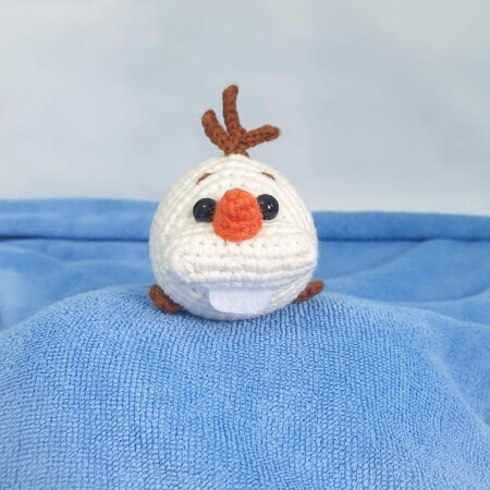 Tsum Tsum Olaf Amigurumi Pattern by KawaiiFuwa