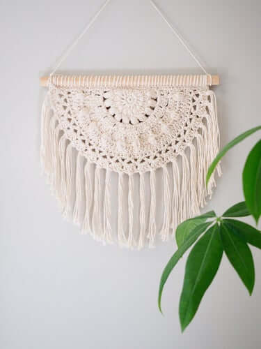 Blossom Wall Hanging Crochet Pattern by 1 Dog Woof