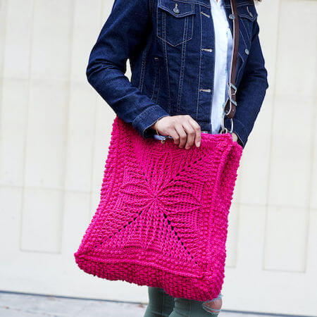 Chic Carry-All Bag Crochet Pattern by Red Heart
