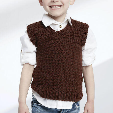 Child's Crochet Vest Pattern by Yarnspirations