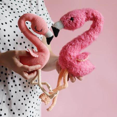 Chloe And Beau, The Flamingos Crochet Pattern by Irene Strange