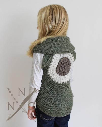 Clementine Shrug Vest Crochet Pattern by Naturally Nora Crochet