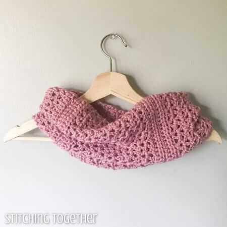 Coco Lightweight Crochet Cowl Pattern by Stitching Together