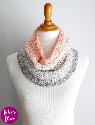 Copenhagen Cowl Free Crochet Pattern by Fiber Flux