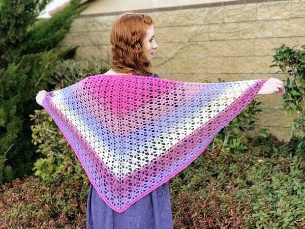 Crochet Amore Shawl Pattern by Desert Blossom Crafts