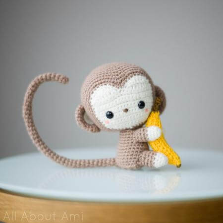 Crochet Baby Monkey Pattern by All About Ami
