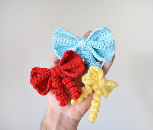 Crochet Bow Pattern by Knot Bad Ami