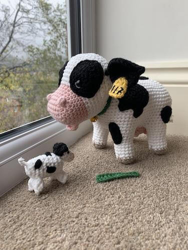Crochet Cow With Calf Pattern by Lau Loves Crochet