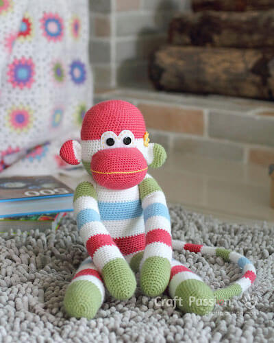 Crochet Monkey Amigurumi Pattern by Craft Passion