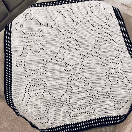 Crochet Penguin Blanket Pattern by Owl B Hooked