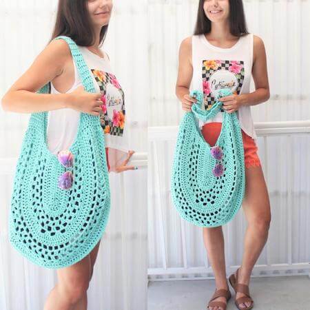 Crochet Summer Handbag Pattern by The Easy Design