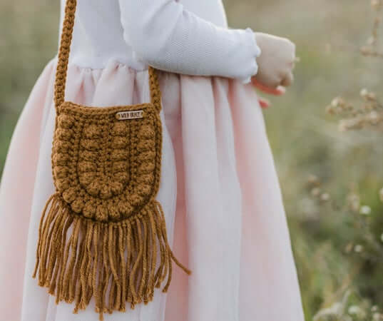 Crochet Toddler Crossbody Bag Pattern by A Crafty Concept